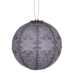 LUMIZ Solar Lampion Marrakesh Rond - 30 cm - Paars