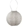 LUMIZ Solar Lampion Spectare Rond - 20 cm - Licht Taupe