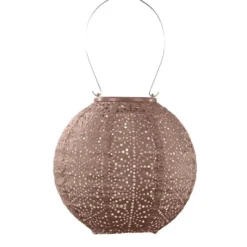 Lumiz solar lampion – spectare rond – 20 cm – soft blush