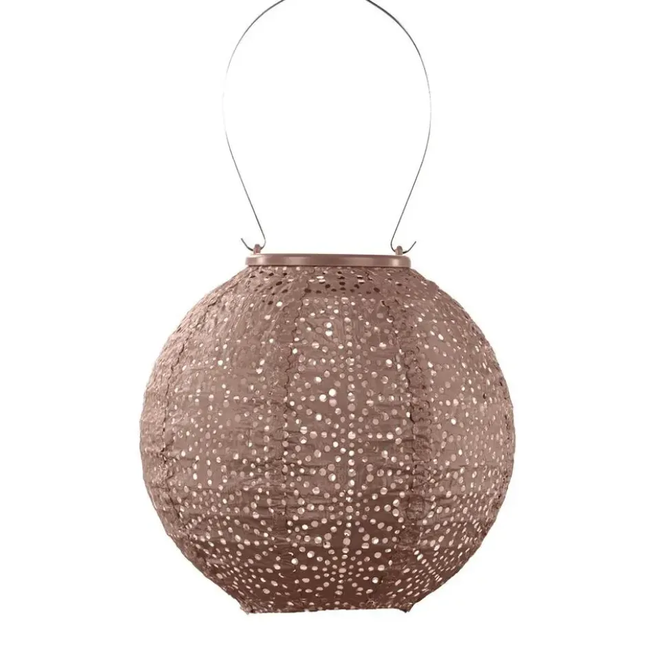 Lumiz solar lampion – spectare rond – 20 cm – soft blush