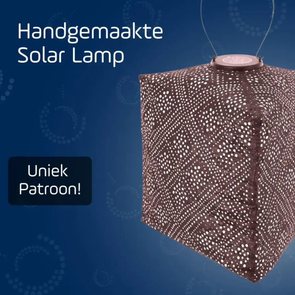 LUMIZ Solar Lampion Topaze Triangle - 28 cm - Plum