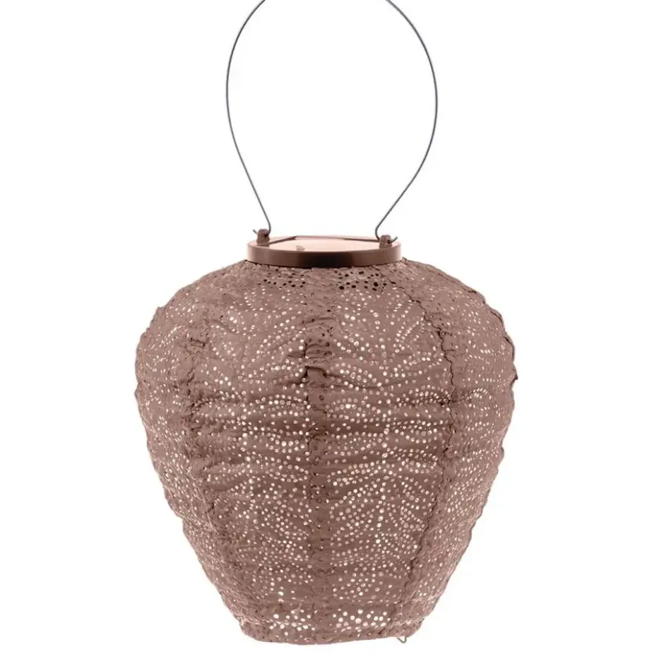 Lumiz solar lampion - topaze tulip - 20 cm - licht taupe