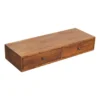 Lunar Chestnut Wandgemonteerde Console, 2 Lades, Donkerbruin