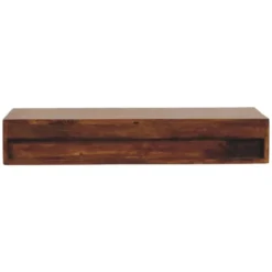 Lunar Chestnut Wandgemonteerde Console, 2 Lades, Donkerbruin