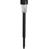 Luxform Solar tuinlamp - 1x - zwart - LED warm wit - D4,7 x H32,5 cm