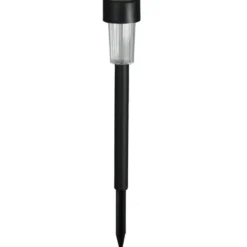 Luxform Solar tuinlamp - 1x - zwart - LED warm wit - D4,7 x H32,5 cm