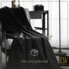 LW Collection Gordijnen Zwart 270x290cm Velvet Kant en klaar 1 stuk