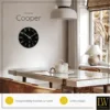 LW Collection Keukenklok Cooper zwart marmer 30cm