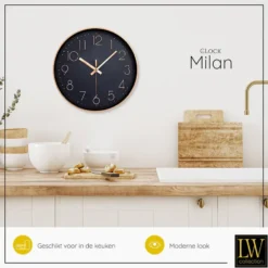LW Collection Keukenklok Milan rosé 30cm