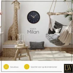 LW Collection Keukenklok Milan rosé 30cm