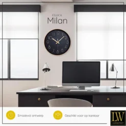 LW Collection Keukenklok Milan rosé 30cm