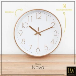 LW Collection Keukenklok Nova rosé 30cm