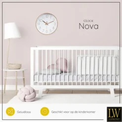 LW Collection Keukenklok Nova rosé 30cm