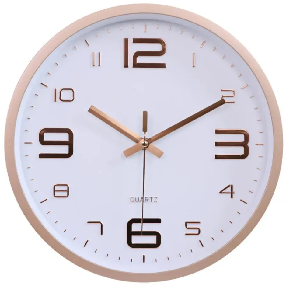 LW Collection Keukenklok Xenn1 rosé wit 30cm