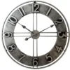 LW Collection Wandklok Becka grijs zilver 60cm