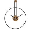 LW Collection Wandklok Fargo zwart 55cm