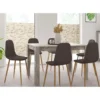 Lynn - Eettafel 120x80 cm 6 personen in MDF beton