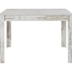 Lynn - Eettafel 120x90 cm 6 personen in antiek wit MDF