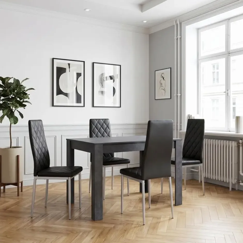 Lynn - Eettafel 120x80 cm 6 personen MDF