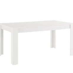 Lynn - Eettafel 160x90 cm voor 8 in wit MDF