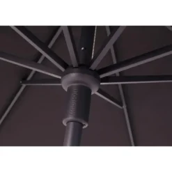 Madison Delos Luxe stokparasol 200x300 cm. - Grey met Sevilla voet en hoes