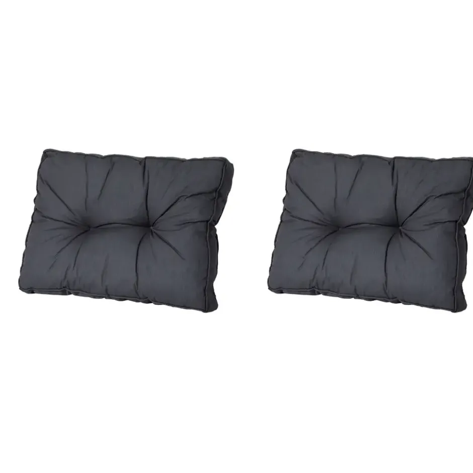 Madison - Florance Rugkussen Basic black - Ca. 43x60 cm - Set van 2