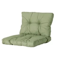 Madison - Florance Zitkussen Basic green - Ca. 60x60 cm - Set van 2