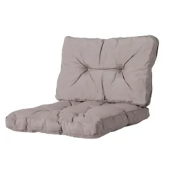 Madison - Florance Zitkussen Panama taupe - Ca. 43x60 cm - Set van 2