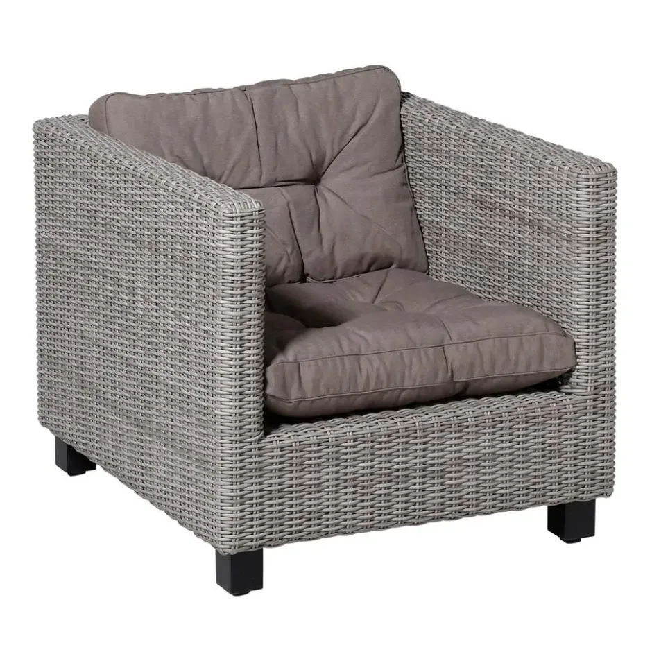 Madison - Florance Zitkussen Panama taupe - Ca. 43x60 cm - Set van 2