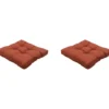 Madison - Florance Zitkussen Panama terra - Ca. 60x60 cm - Set van 2