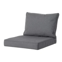 Madison - Lounge Profi-Line Manchester grey - Ca. 43x73 cm - Set van 2