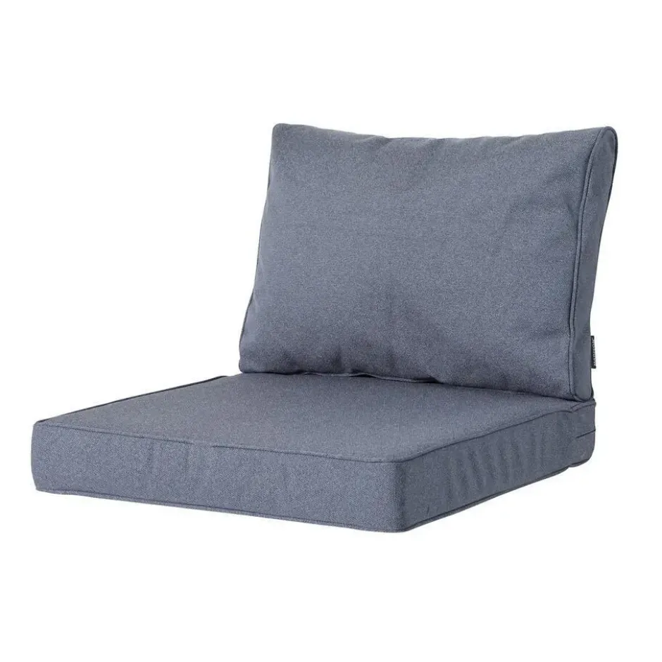 Madison - Lounge Profi-Line Manchester denim grey - Ca. 40x60 cm - Set van 2