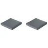 Madison - Lounge Profi-Line Zitkussen Rib grey - Ca. 60x60 cm - Set van 2