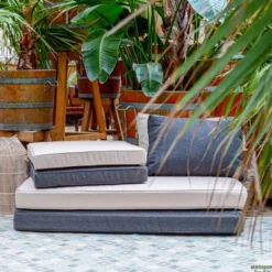 Madison - Lounge Profi-Line Zitkussen Dark grey - Ca. 60x60 cm - Set van 2