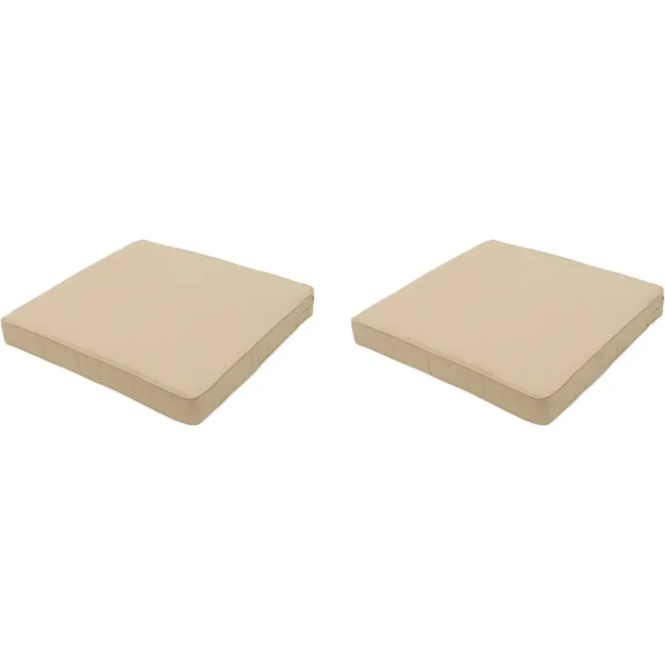 Madison - Lounge Profi-Line Zitkussen Beige - Ca. 60x60 cm - Set van 2