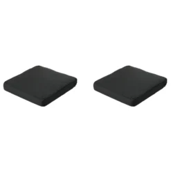 Madison - Lounge Profi-Line Zitkussen Rib black - Ca. 60x60 cm - Set van 2