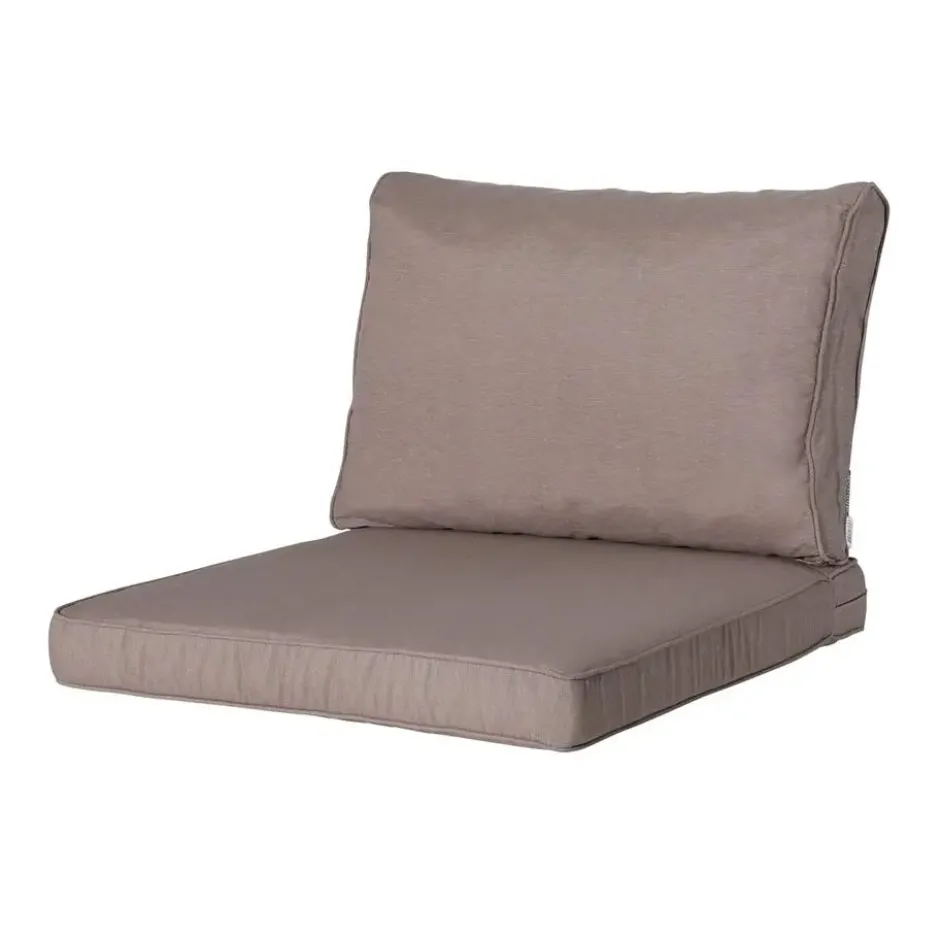 Madison - Lounge Profi-Line Zitkussen Panama taupe - Ca. 60x60 cm - Set van 2