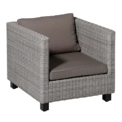 Madison - Lounge Profi-Line Zitkussen Rib liver - Ca. 73x73 cm - Set van 2
