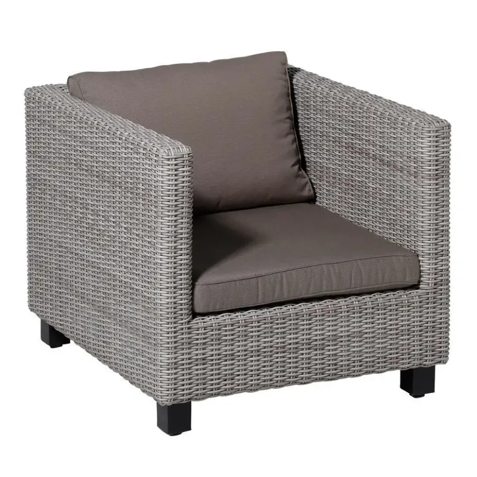 Madison - Lounge Profi-Line Zitkussen Rib liver - Ca. 73x73 cm - Set van 2