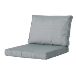 Madison - Lounge Rugkussen Basic grey - Ca. 43x73 cm - Set van 2