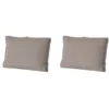 Madison - Lounge Rugkussen Rib liver - Ca. 43x73 cm - Set van 2