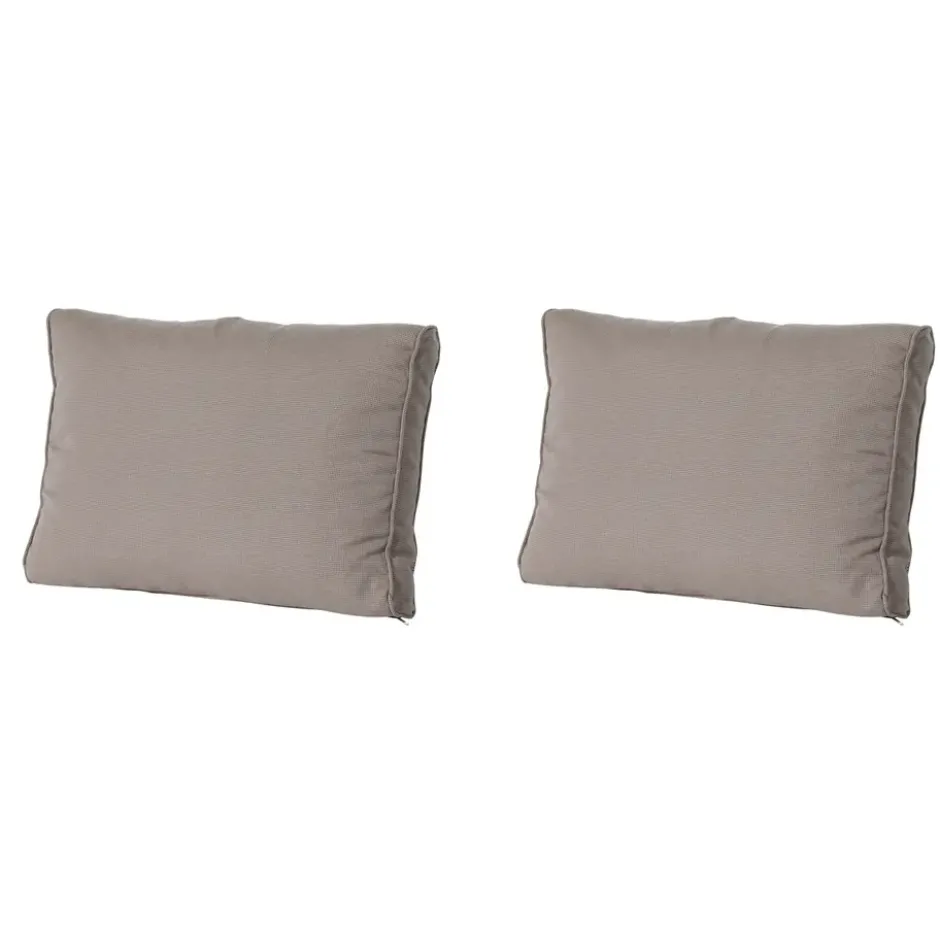Madison - Lounge Rugkussen Rib liver - Ca. 43x73 cm - Set van 2