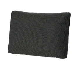 Madison - Lounge Rugkussen Rib black - Ca. 40x60 cm - Set van 2