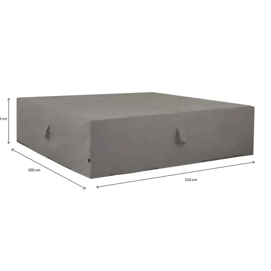 Madison - Loungeset Cover - Grijs - 210 x 200 x 70