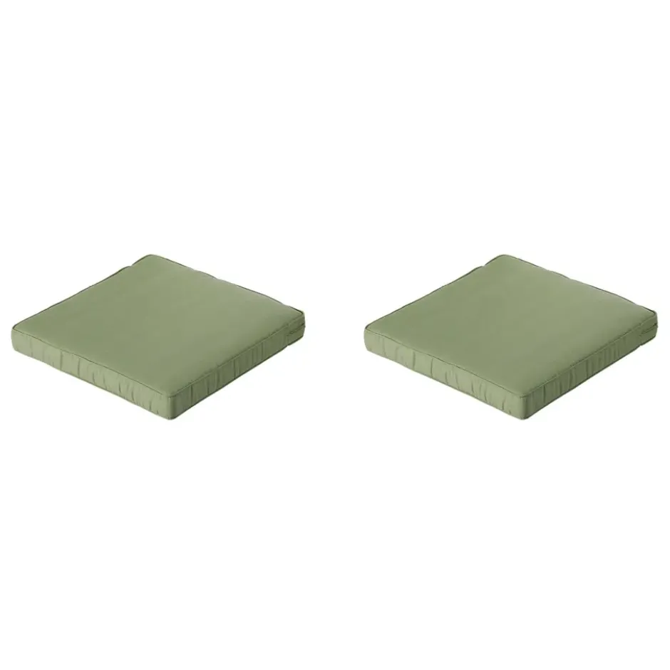 Madison - Lounge Zitkussen Basic green - Ca. 60x60 cm - Set van 2