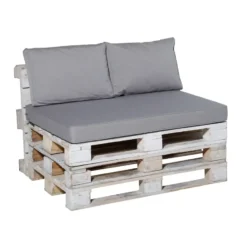 Madison - Lounge Zitkussen Manchester light grey - Ca. 120x80 cm