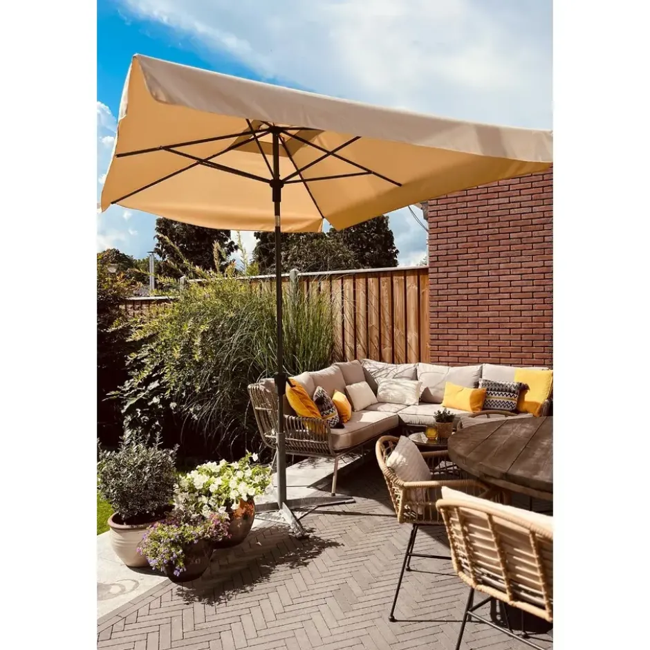 Madison parasol Delos luxe - ecru - 200x300 cm