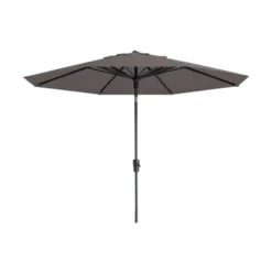 Madison Paros 2 Luxe stokparasol 3 m. rond - Taupe + Sevilla voet + hoes
