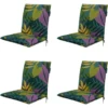 Madison - Stapelstoelkussen Iven green - Ca. 97x49 cm - Set van 4
