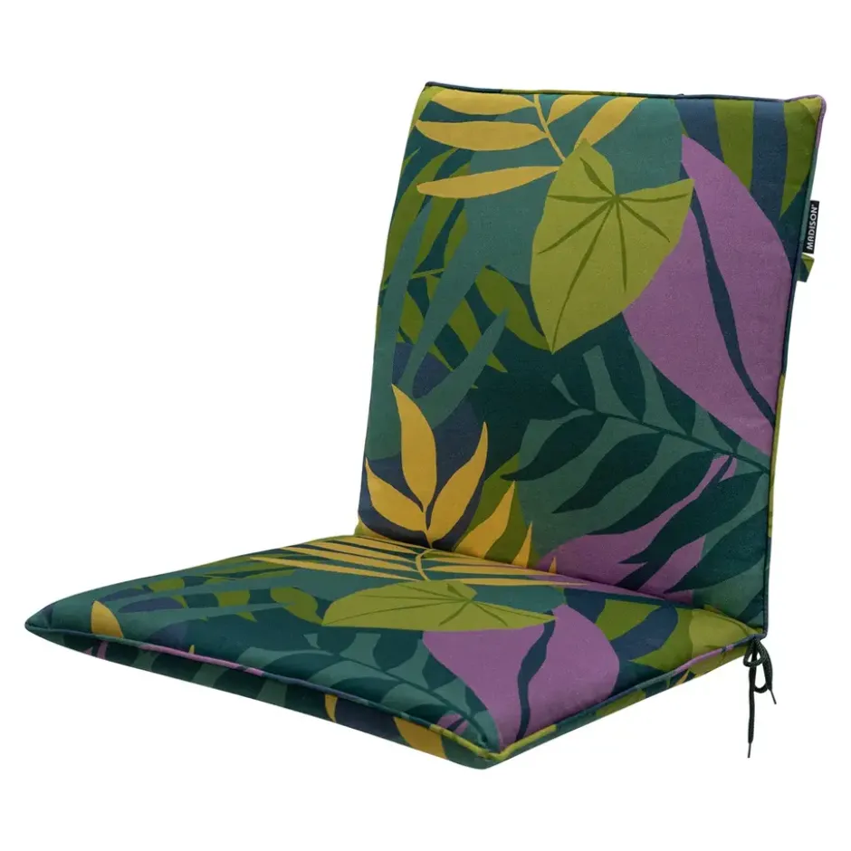 Madison - Stapelstoelkussen Iven green - Ca. 97x49 cm - Set van 4